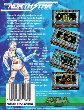 North Star (UK) (1988) box cover back